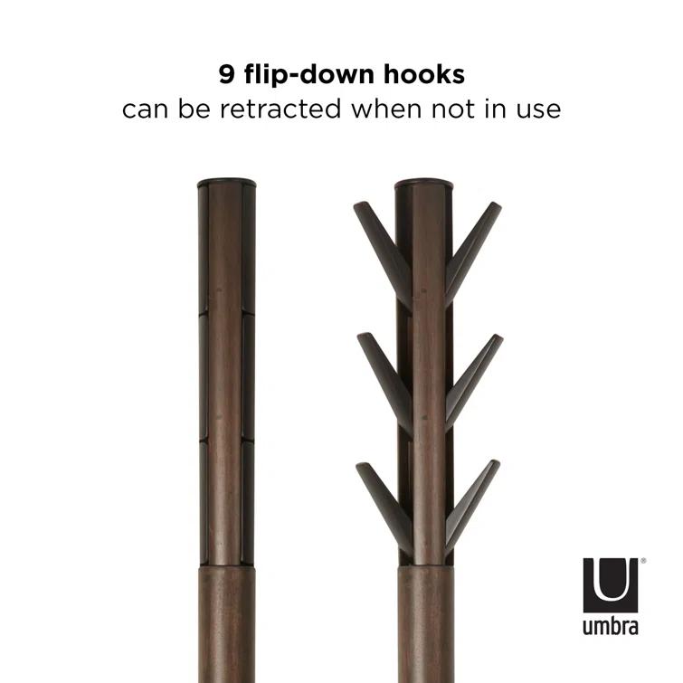 9 - Hook Freestanding Coat Rack