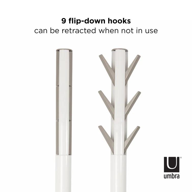 9 - Hook Freestanding Coat Rack