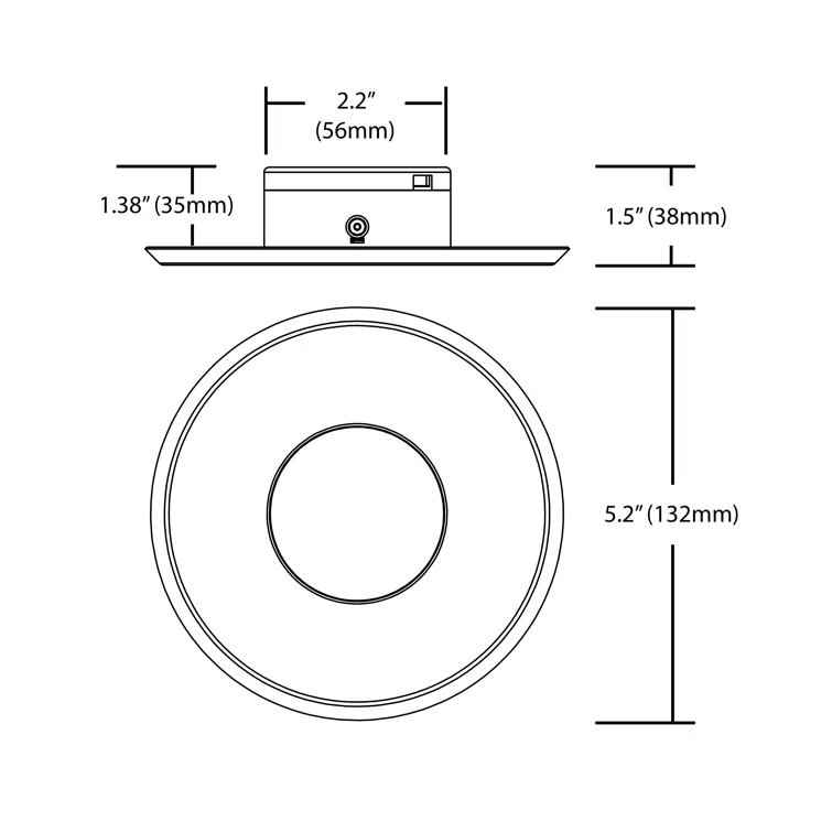 DLFv3 Round 5'' Dimmable LED Canless Recessed Lighting Kit