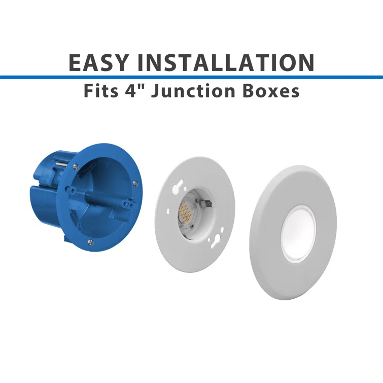 DLFv3 Round 5'' Dimmable LED Canless Recessed Lighting Kit