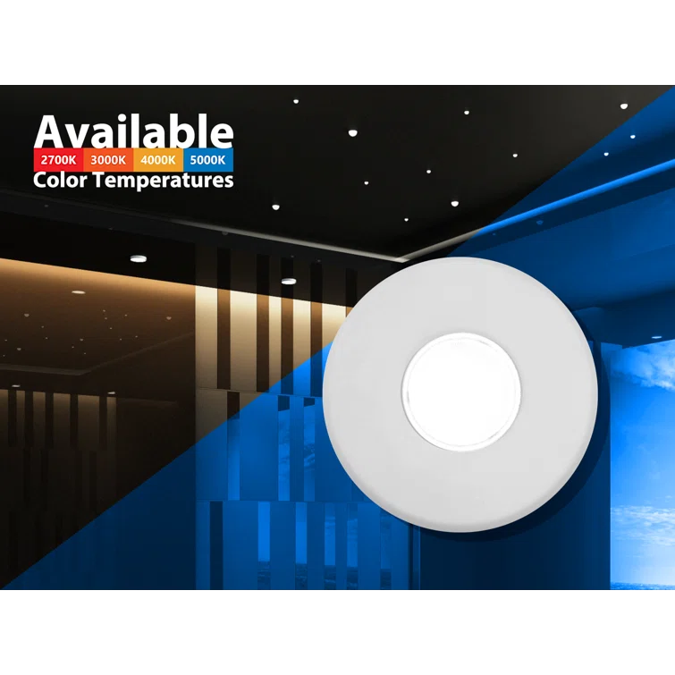 DLFv3 Round 5'' Dimmable LED Canless Recessed Lighting Kit