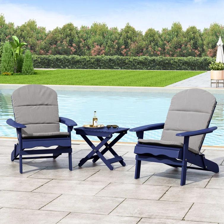 Highland Dunes Outdoor 1.5'' Adirondack Chair Back Cushion (Set of 2)