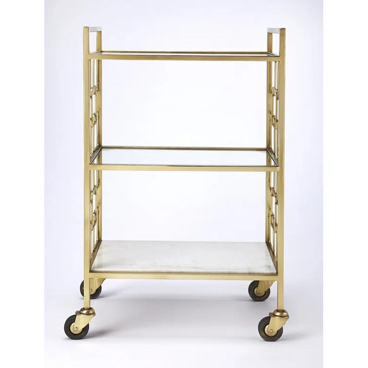 Arcadia Polished Bar Cart