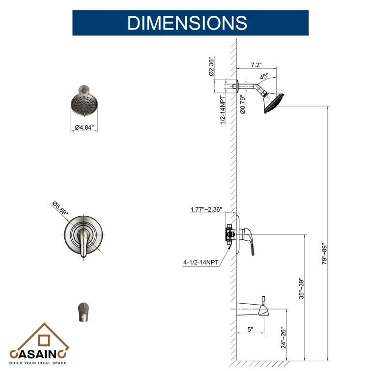 All-In-One Kit with Rough in-Valve