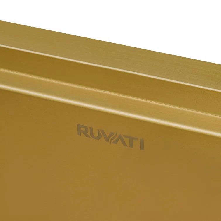 Ruvati Workstation Drop-in Topmount Bar Prep RV Sink 16 Gauge Stainless Steel