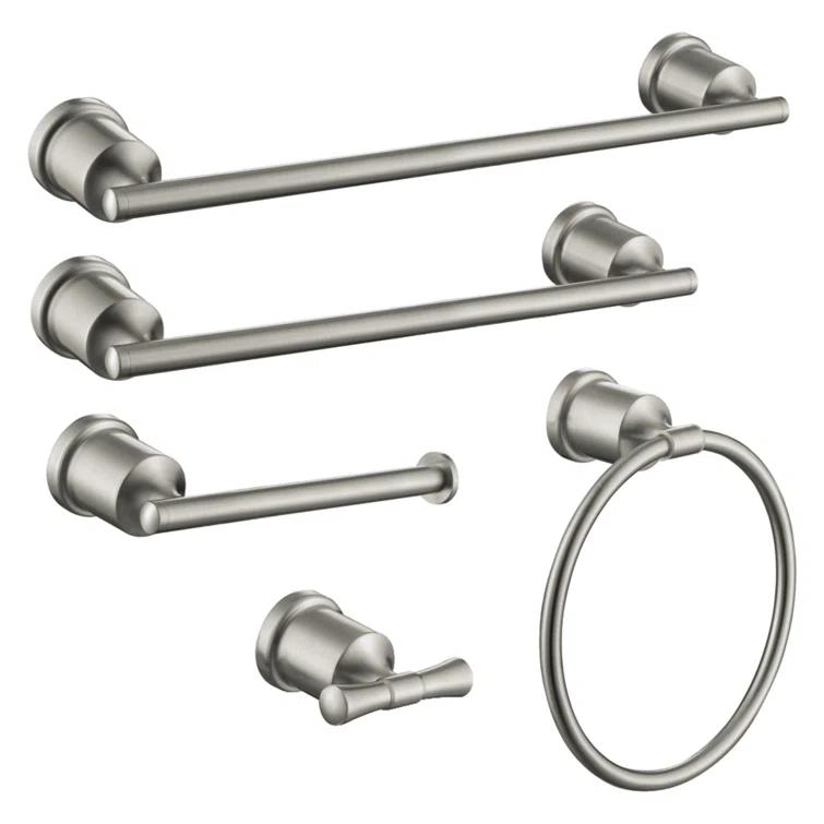 Kingston Brass BAHK9112478SN Kingston Brass Mathsson 5-Piece Bathroom Hardware Set