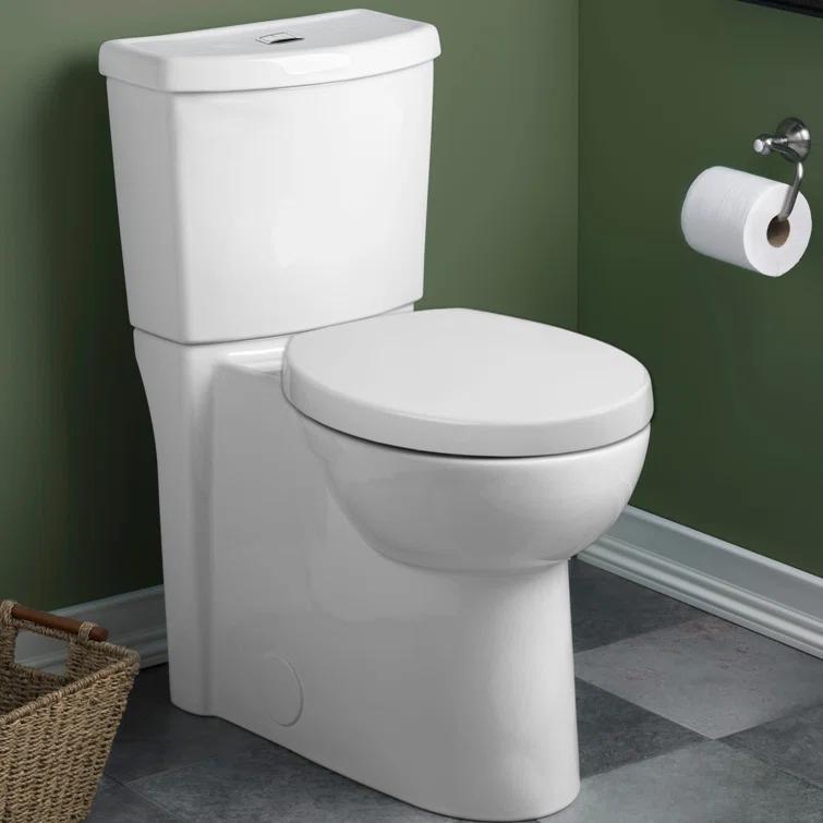 American Standard 2795204.020 American Standard Studio 1.6 Gallons GPF Round Comfort Height Floor Mounted Kit (Seat Included)