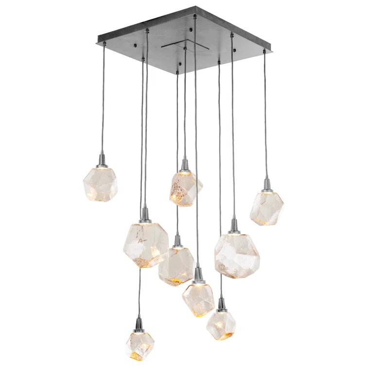 Gem 9 - Light LED Cluster Pendant