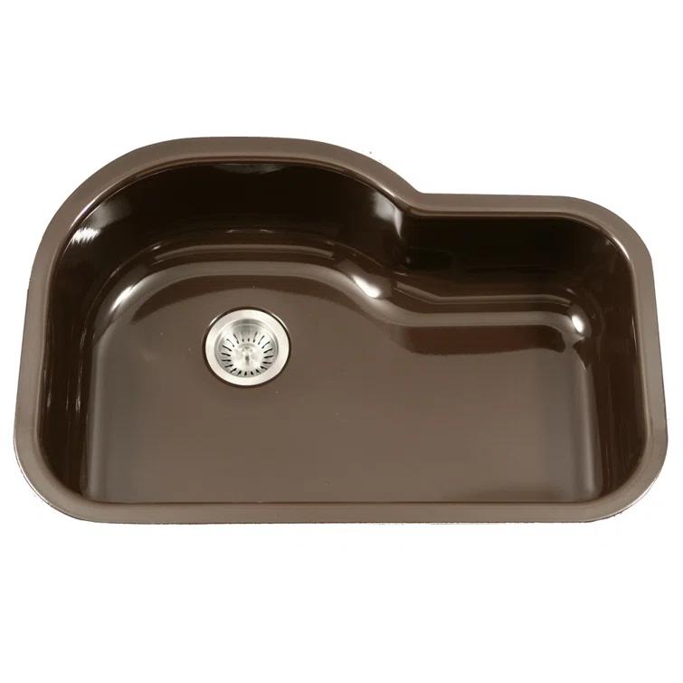 Porcela 31.25'' L Undermount Single Bowl Stainless Steel Kitchen Sink