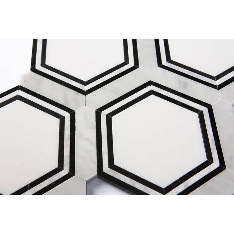 Marble Honeycomb Mosaic Wall & Floor Tile