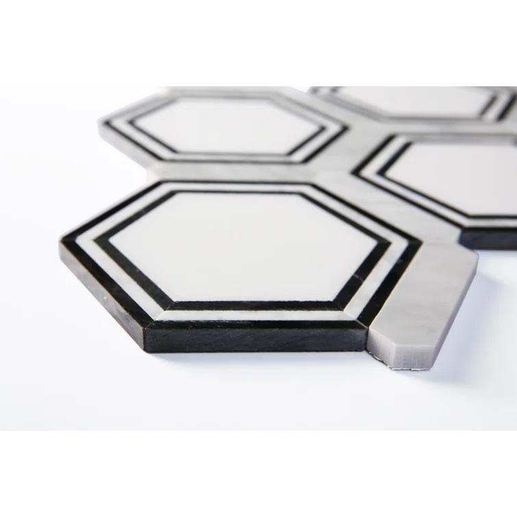 Marble Honeycomb Mosaic Wall & Floor Tile