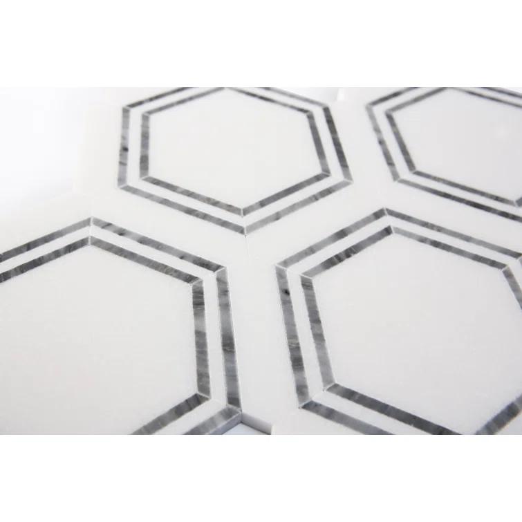 Marble Honeycomb Mosaic Wall & Floor Tile