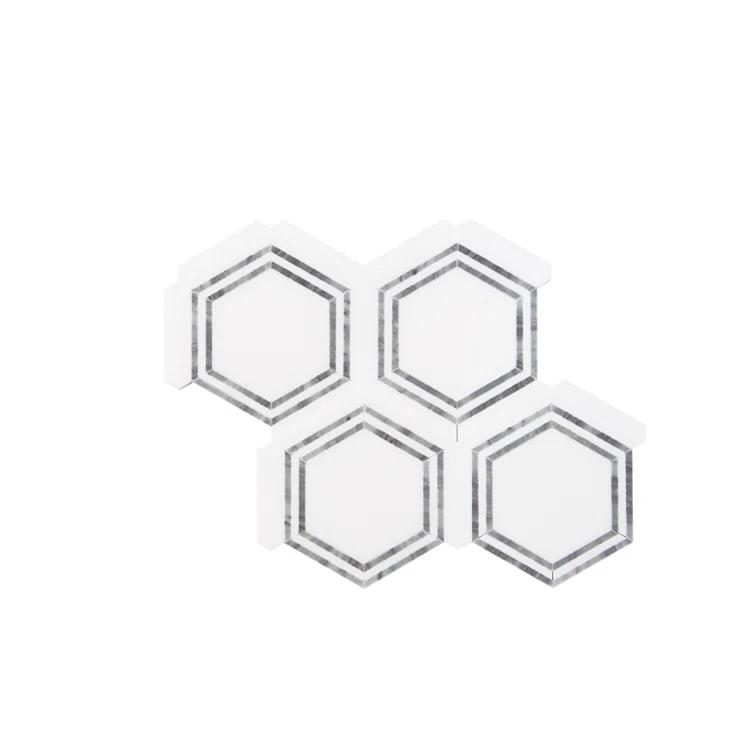 Marble Honeycomb Mosaic Wall & Floor Tile