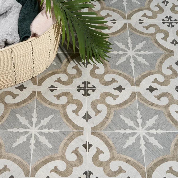 Beverly 8" x 8" Porcelain Patterned Wall & Floor Tile (12.91 sq. ft./ Case)
