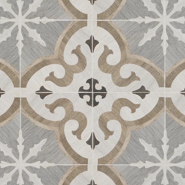 Beverly 8" x 8" Porcelain Patterned Wall & Floor Tile (12.91 sq. ft./ Case)
