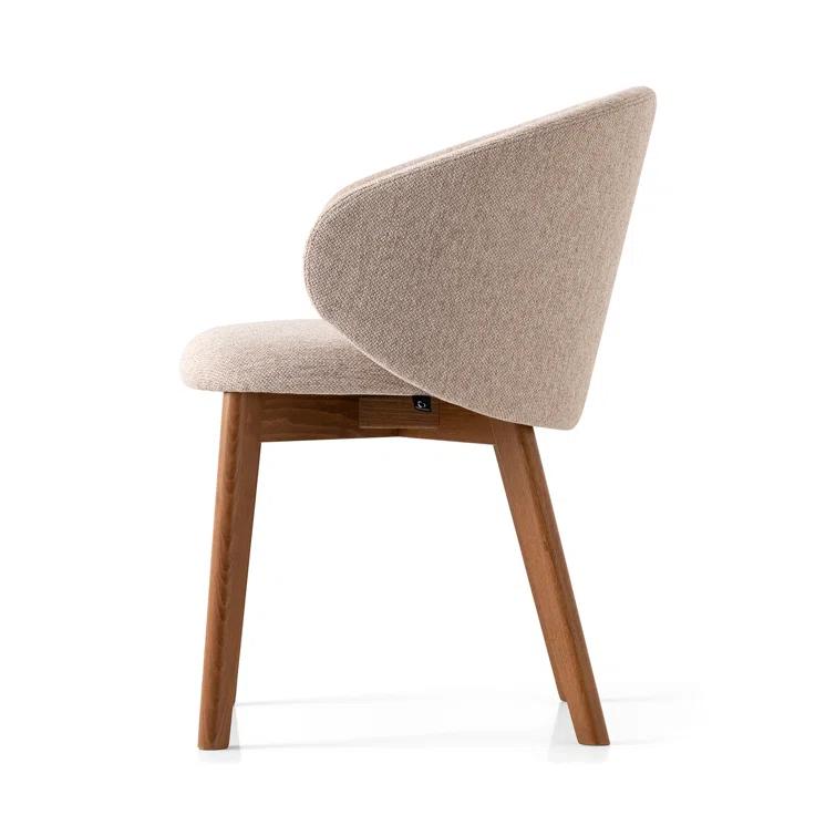Tuka Upholstered Armchair with Wooden Frame