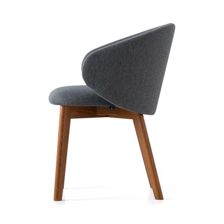 Tuka Upholstered Armchair with Wooden Frame