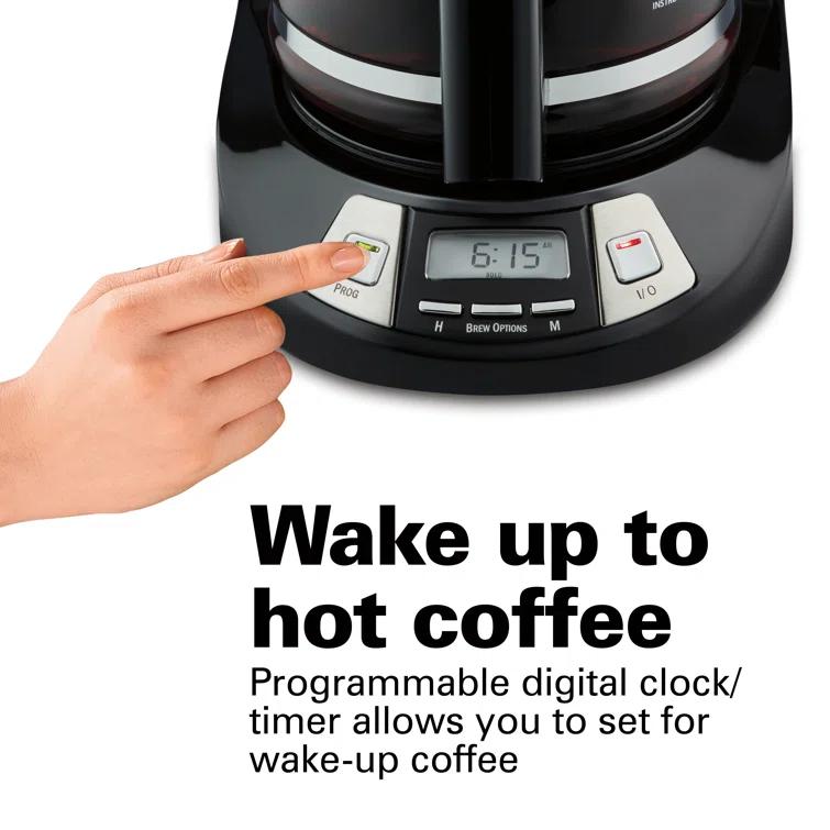 Hamilton Beach® Programmable Coffee Maker 12 Cup Capacity