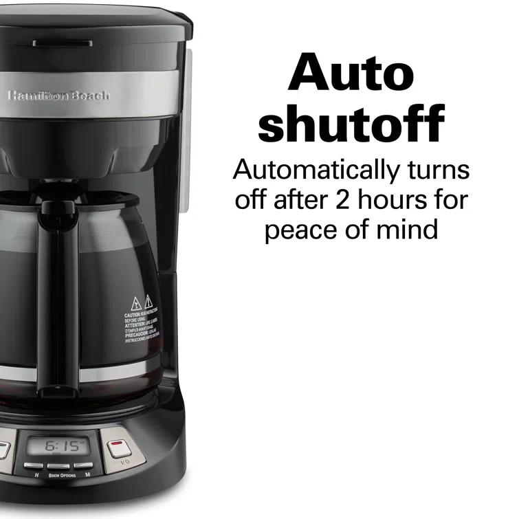Hamilton Beach® Programmable Coffee Maker 12 Cup Capacity