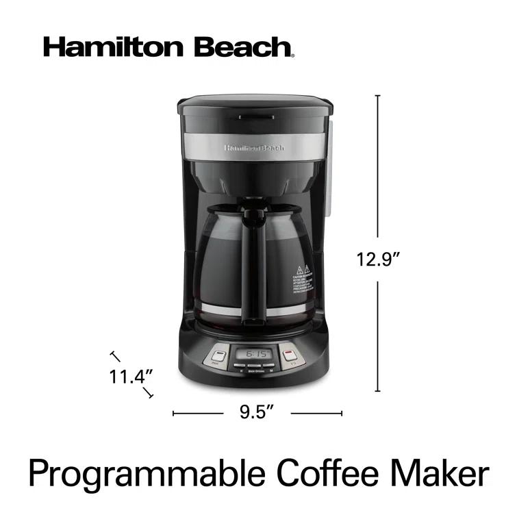 Hamilton Beach® Programmable Coffee Maker 12 Cup Capacity