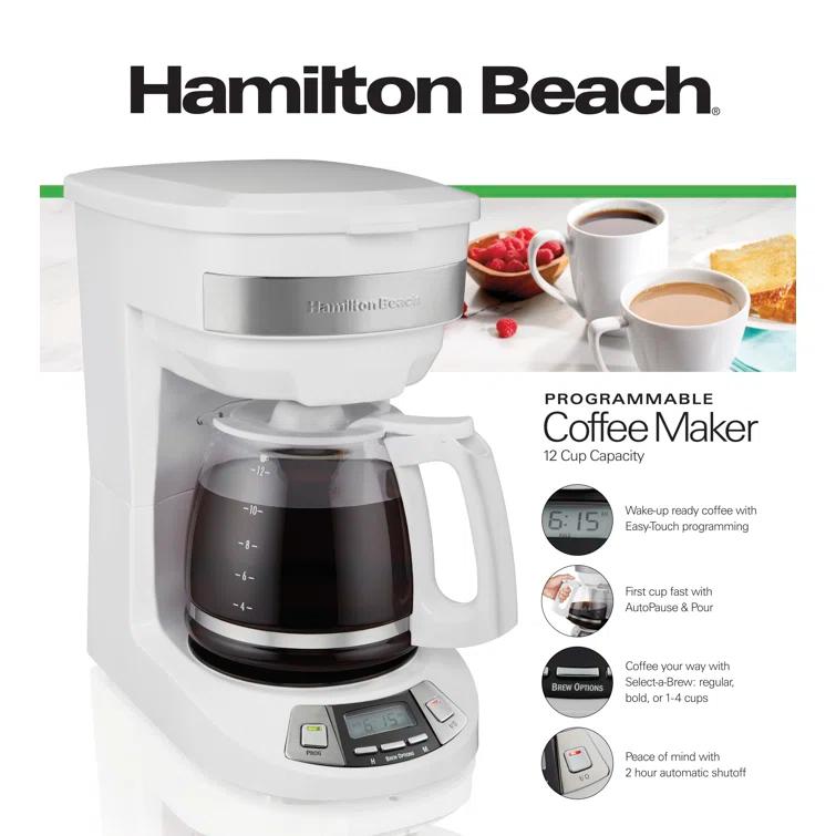 Hamilton Beach® Programmable Coffee Maker 12 Cup Capacity