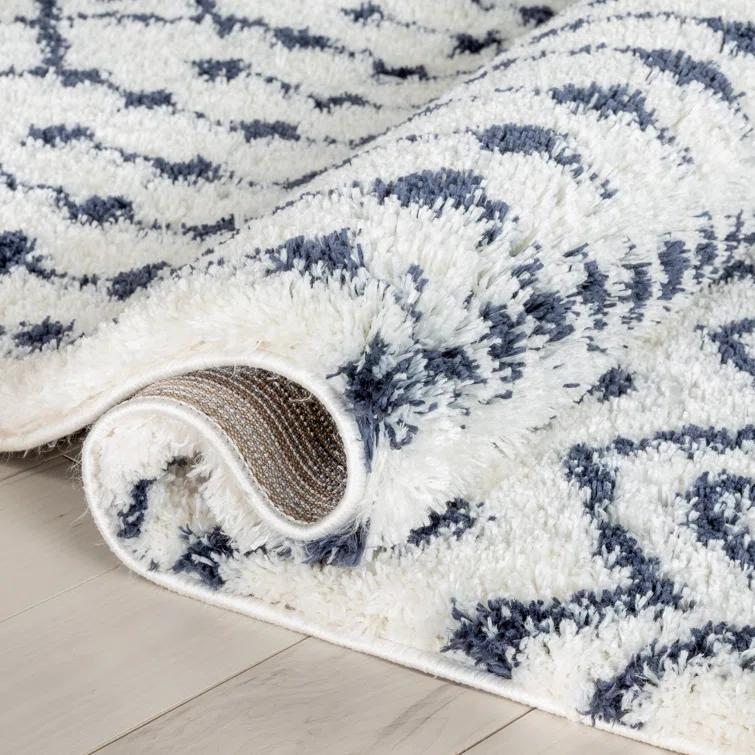 Mareco Moroccan Blue Area Rug