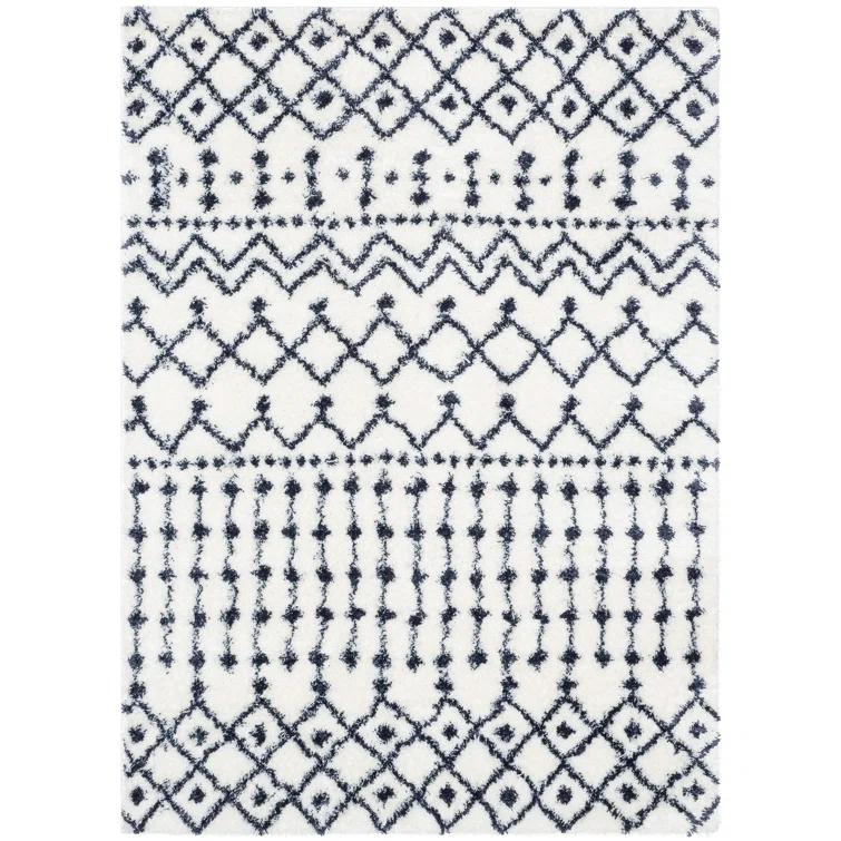 Mareco Moroccan Blue Area Rug