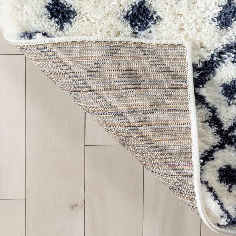 Mareco Moroccan Blue Area Rug