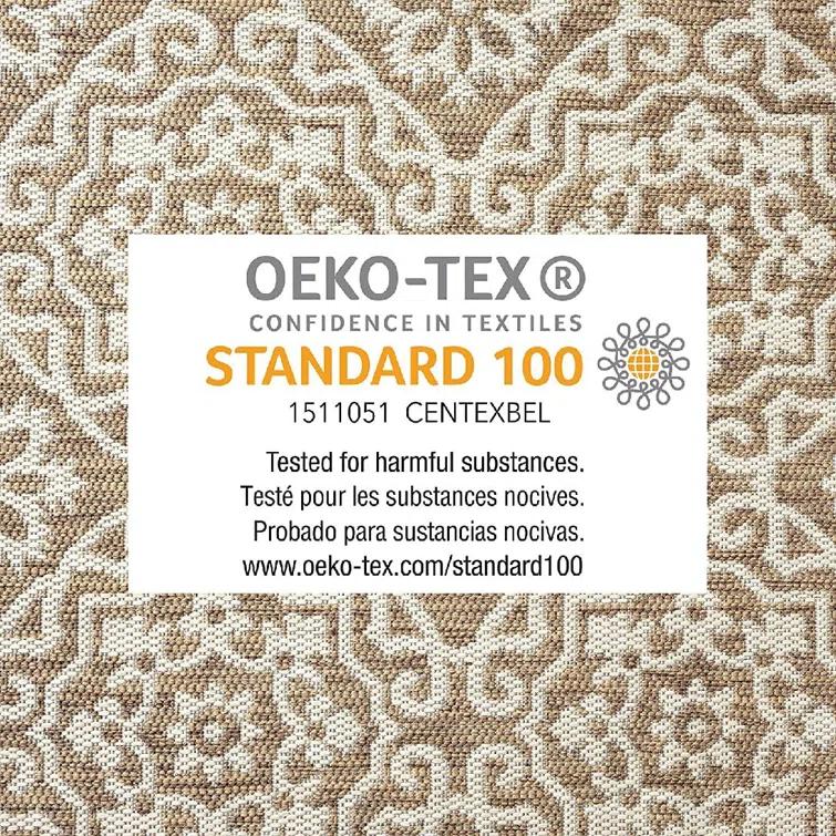 Nicole Miller New York Patio Country Danica Geometric Indoor/Outdoor Area Rug, Brown/Beige