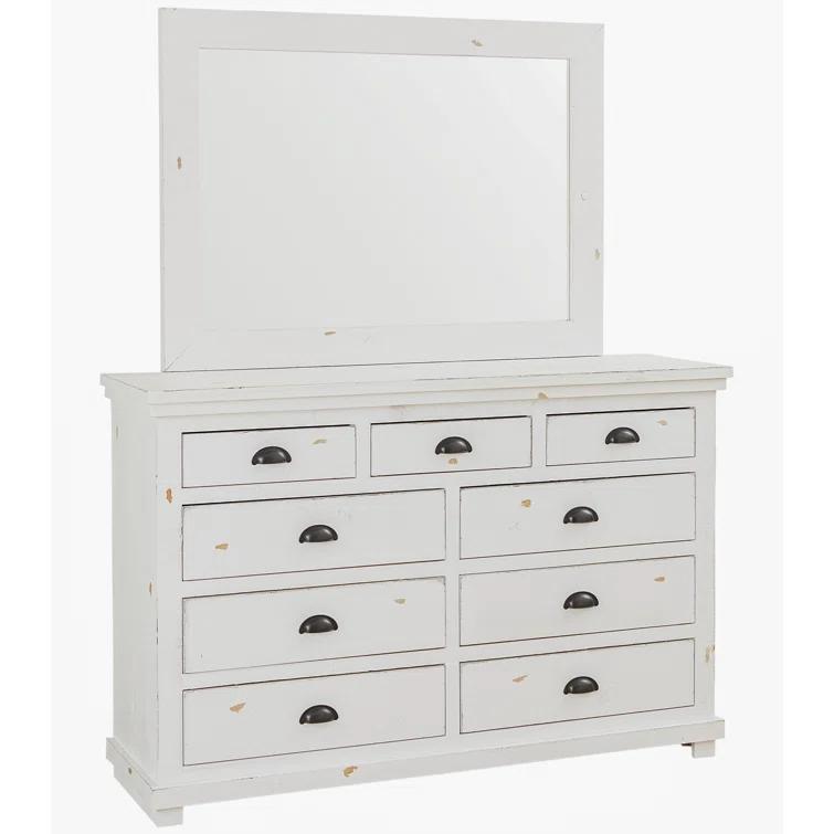 Wolferstorn 9 - Drawer Double Dresser with Mirror