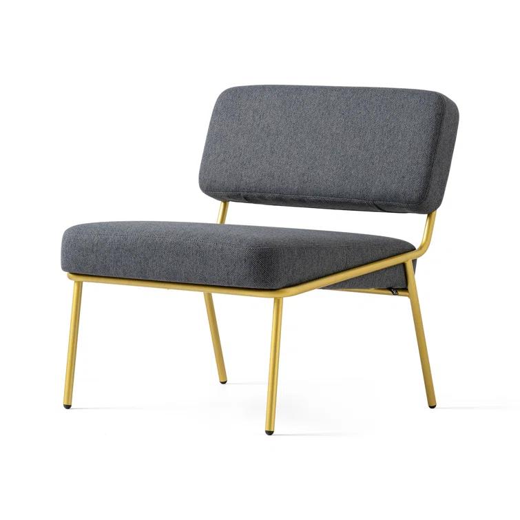 Sixty Upholstered Lounge Chair with Metal Frame