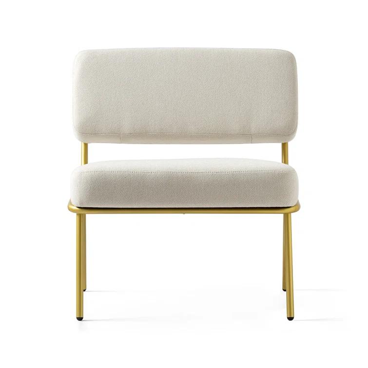 Sixty Upholstered Lounge Chair with Metal Frame