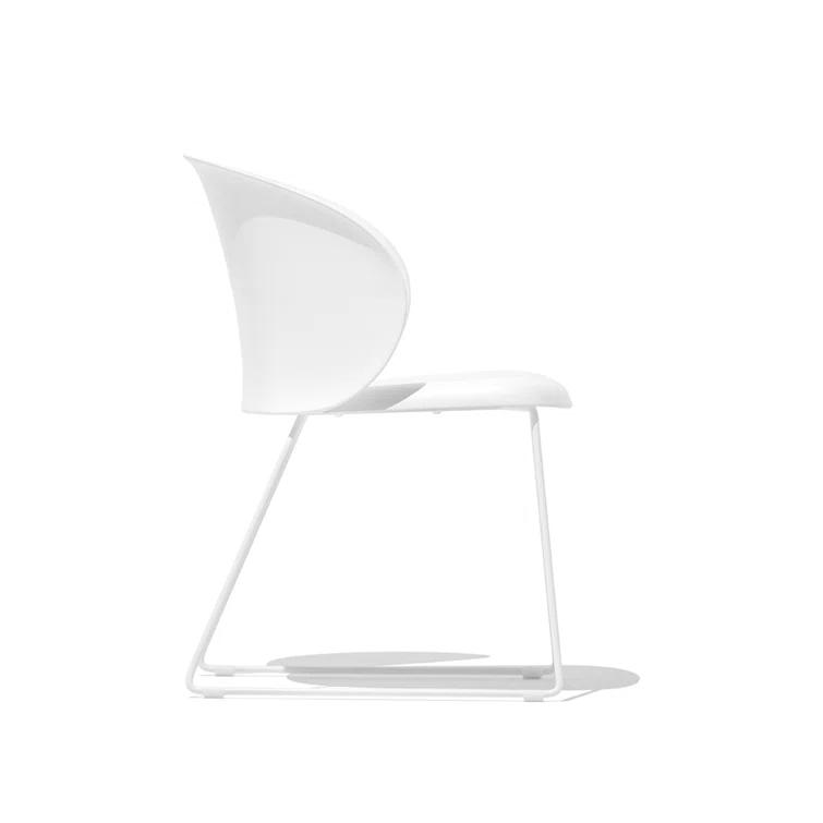 Tuka Armchair with Sled Base and Plastic Seat