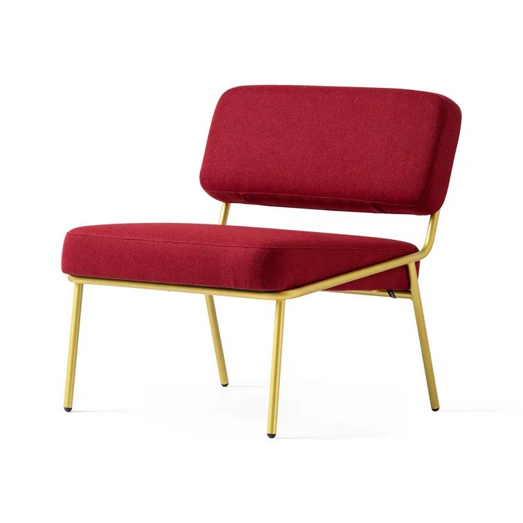 Sixty Upholstered Lounge Chair with Metal Frame