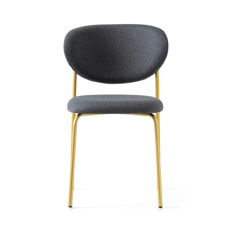 Cozy Upholstered Chair with Metal Frame