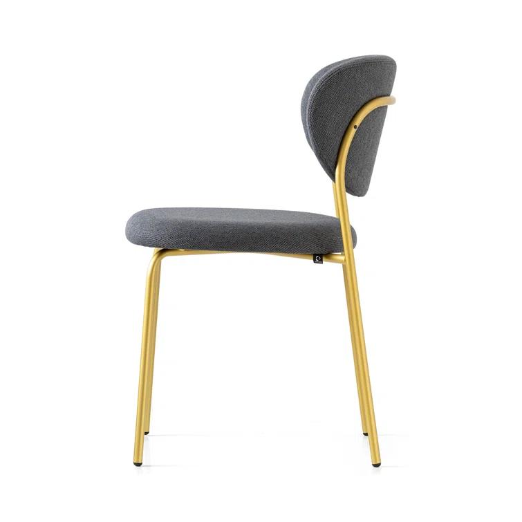 Cozy Upholstered Chair with Metal Frame