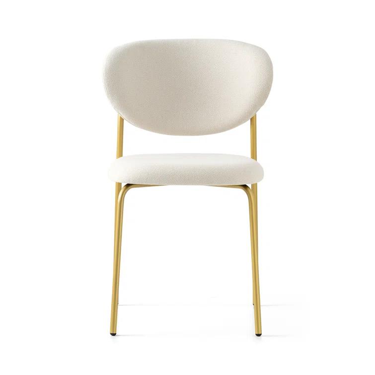 Cozy Upholstered Chair with Metal Frame