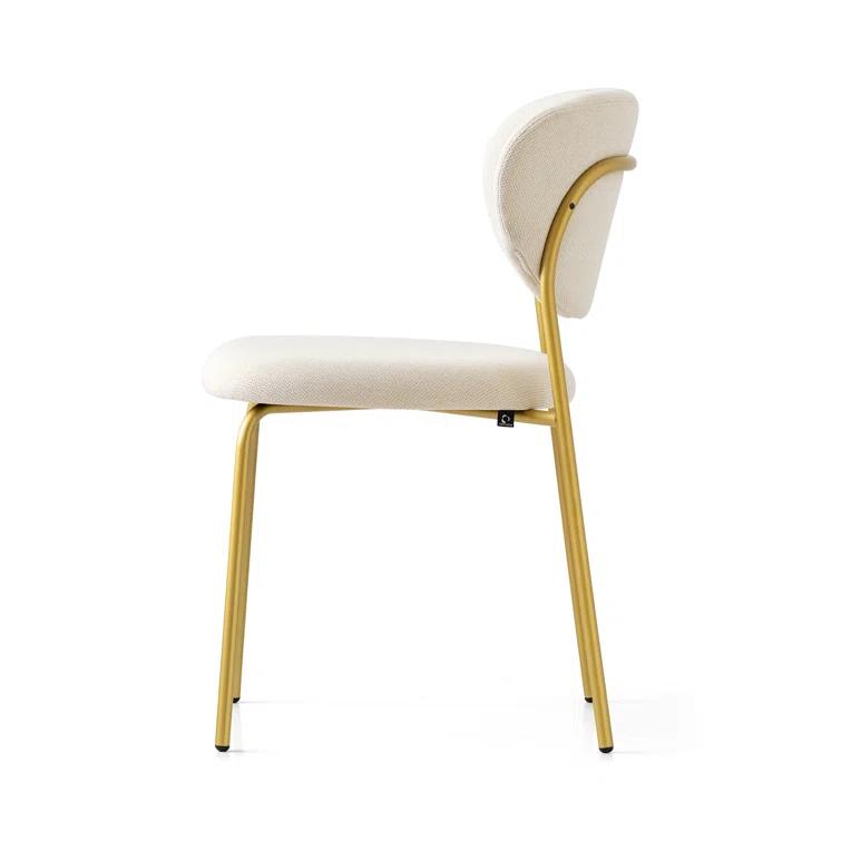 Cozy Upholstered Chair with Metal Frame