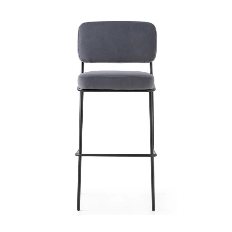 Sixty Upholstered Counter Stool with Metal Frame