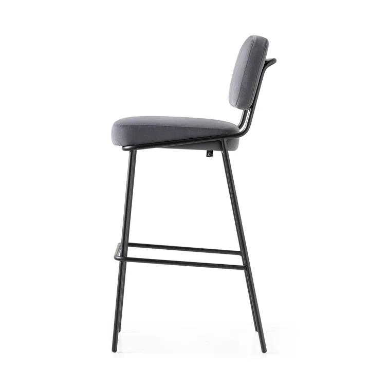Sixty Upholstered Counter Stool with Metal Frame