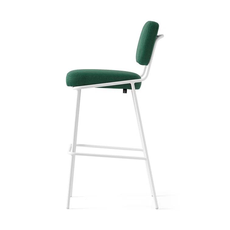 Sixty Upholstered Counter Stool with Metal Frame