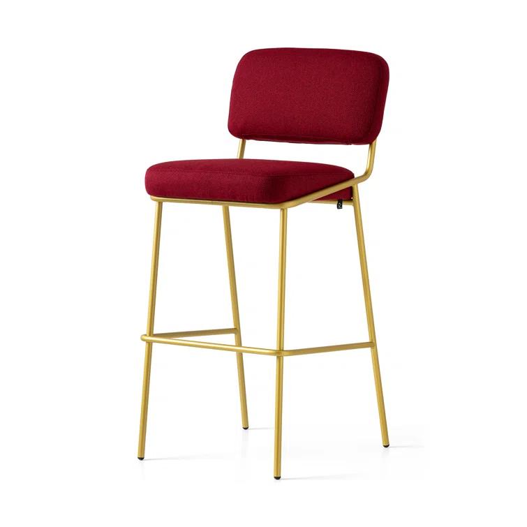 Sixty Upholstered Counter Stool with Metal Frame