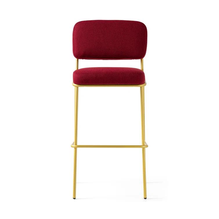 Sixty Upholstered Counter Stool with Metal Frame