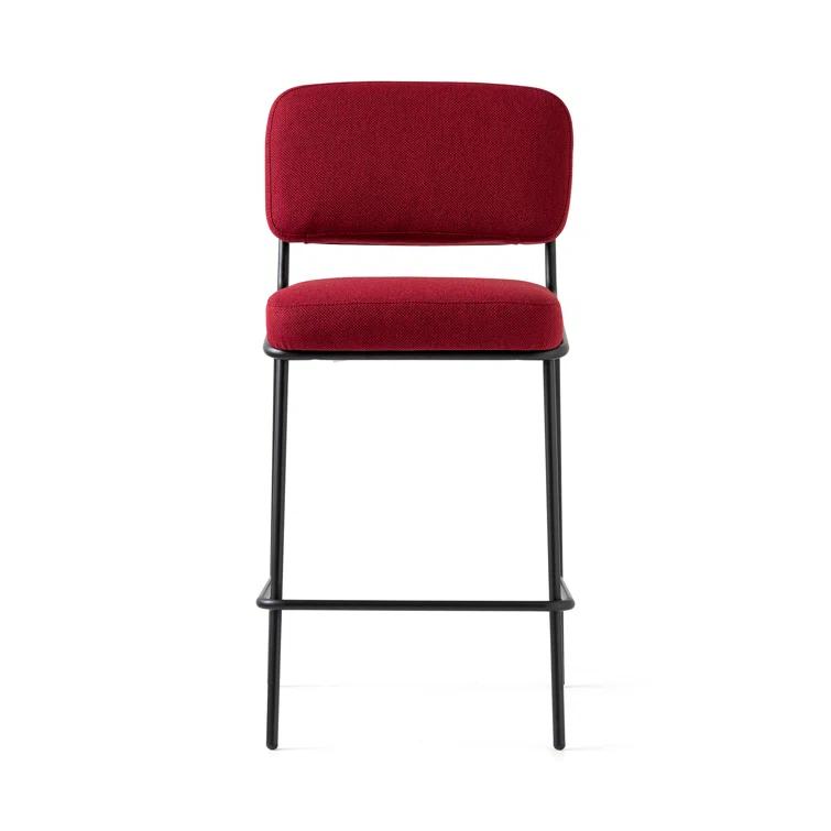 Sixty Upholstered Counter Stool with Metal Frame