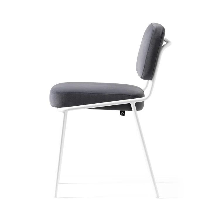 Sixty Upholstered Dining Chair with Metal Frame