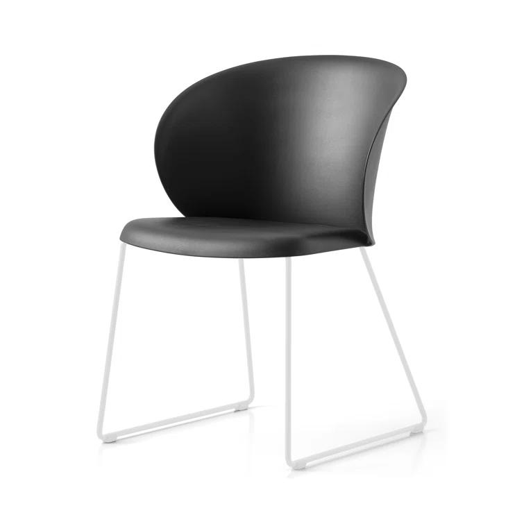 Tuka Armchair with Sled Base and Plastic Seat