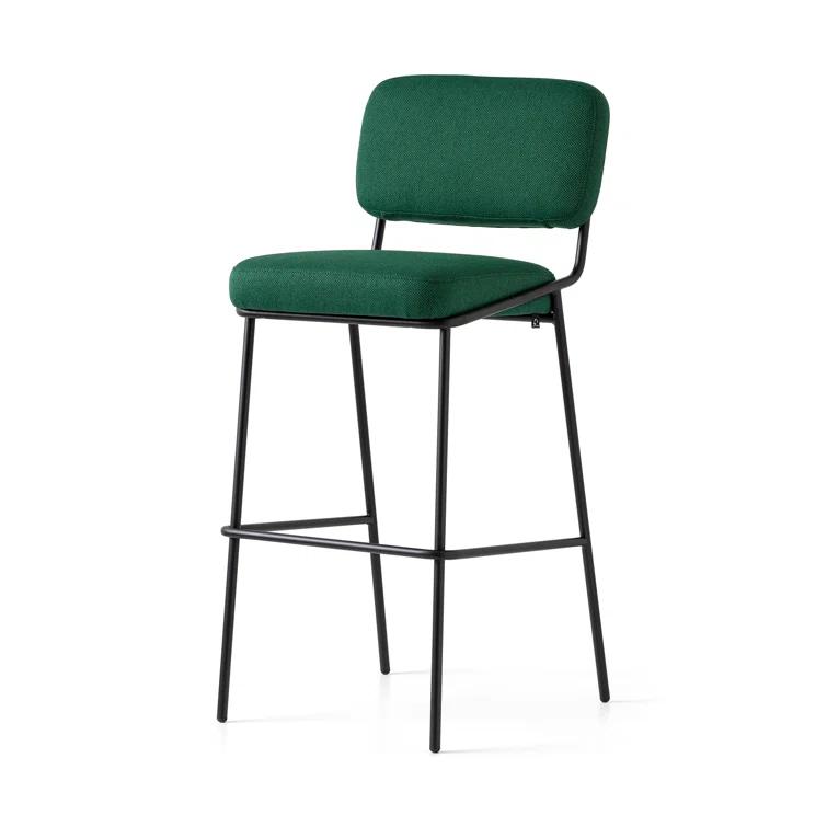 Sixty Upholstered Counter Stool with Metal Frame