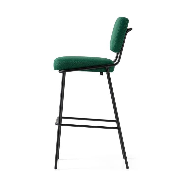 Sixty Upholstered Counter Stool with Metal Frame