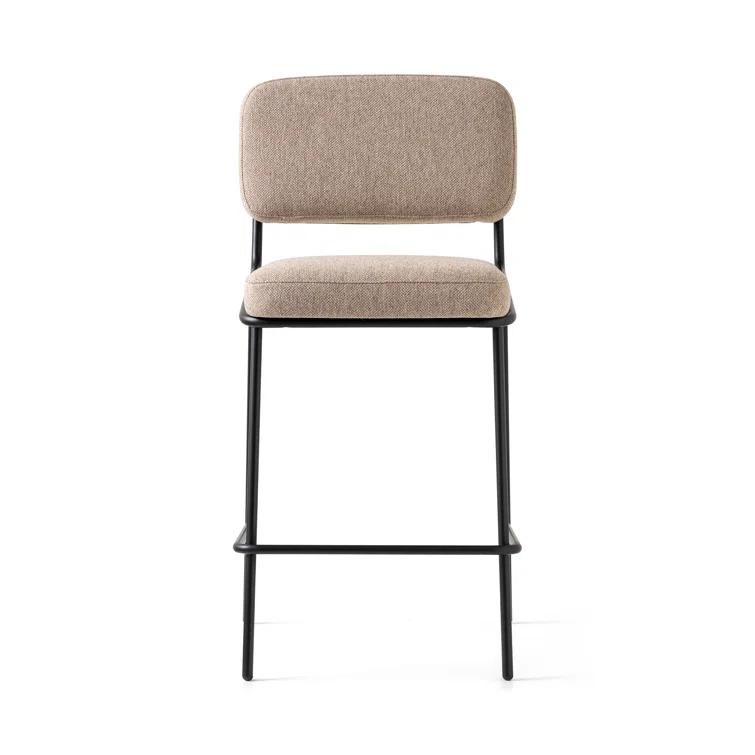 Sixty Upholstered Counter Stool with Metal Frame
