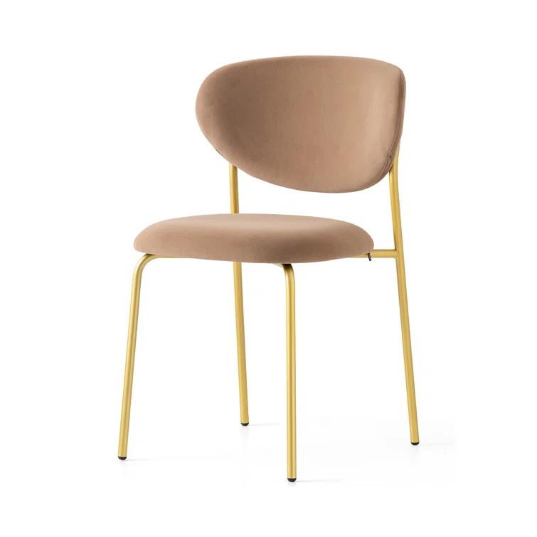 Cozy Upholstered Chair with Metal Frame